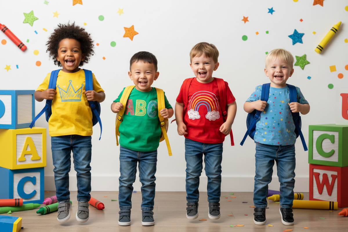 Toddler Boy Graphic Tees - Back to School