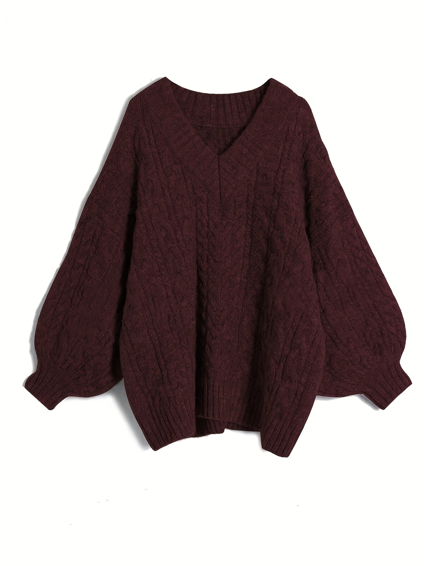 Maroon sweater on a white background