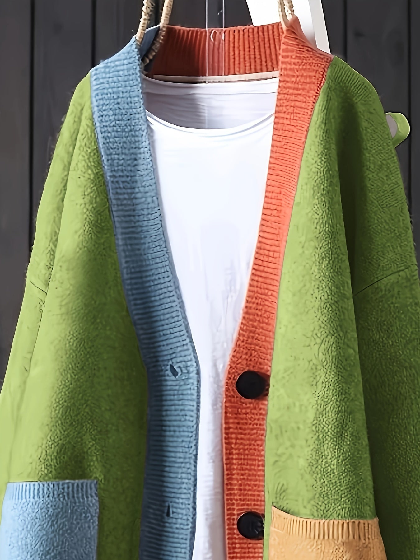 Plus Size Oversized Cardigan - Elegant Button-Front Sweater Coat for Fall & Winter