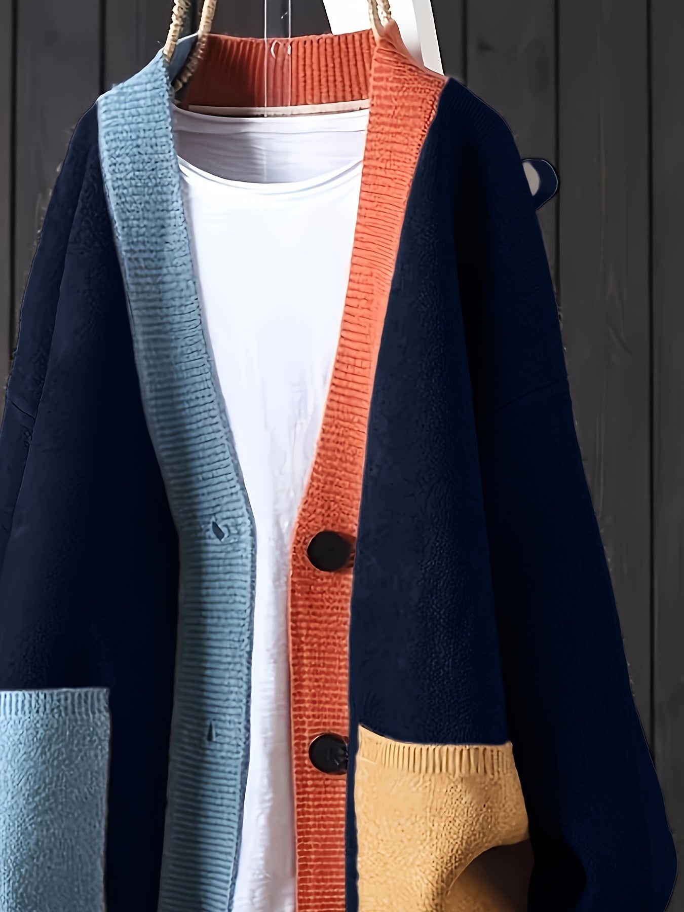 Plus Size Oversized Cardigan - Elegant Button-Front Sweater Coat for Fall & Winter