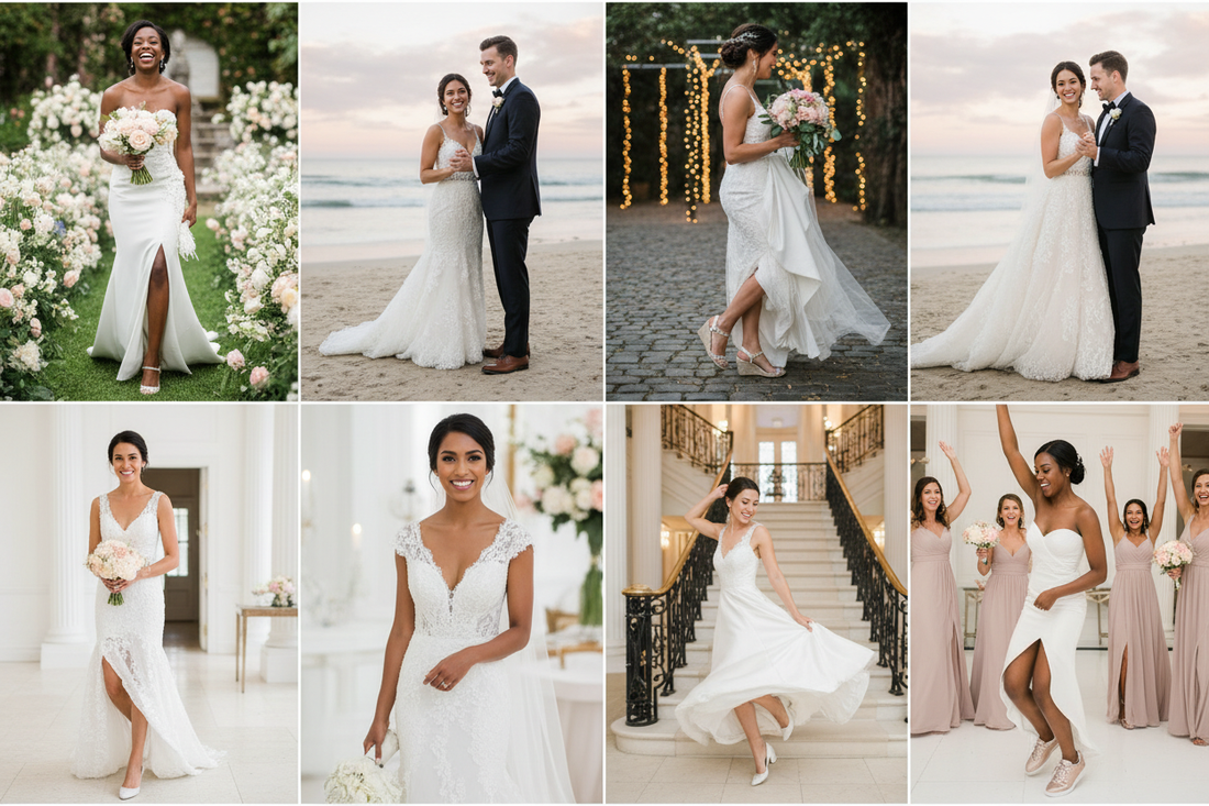 Comfortable Wedding Shoes That Brides Actually Survive the Day In