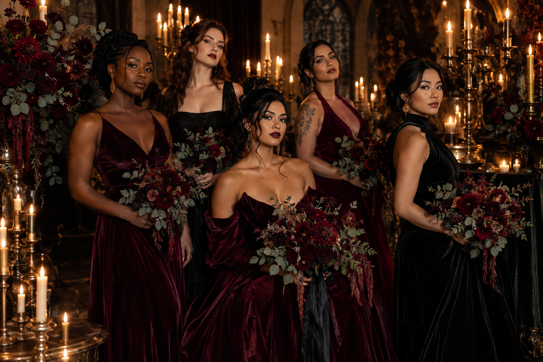 Halloween Wedding Ideas & Fall Bridesmaid Dresses: A Romantic Autumn Wedding Guide