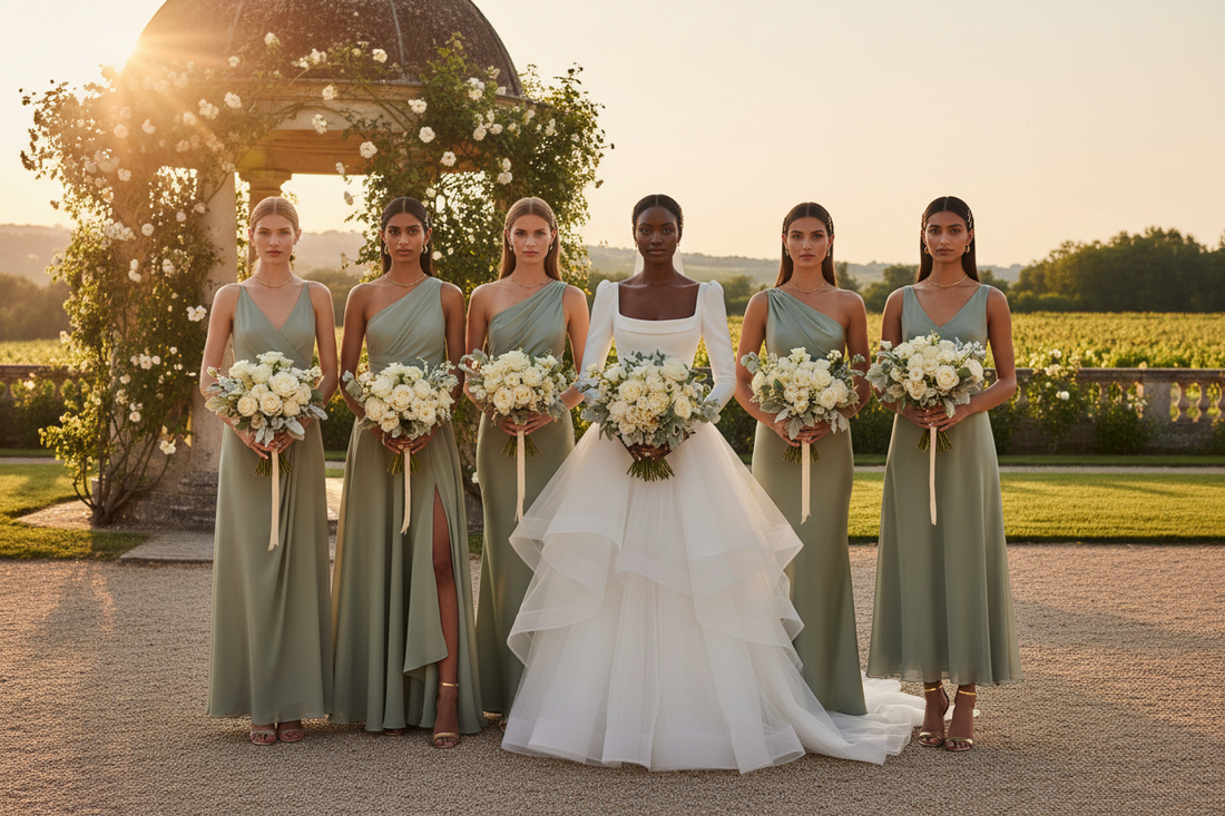Sage Bridesmaid Dresses + Gold Accessories: Complete Styling Guide