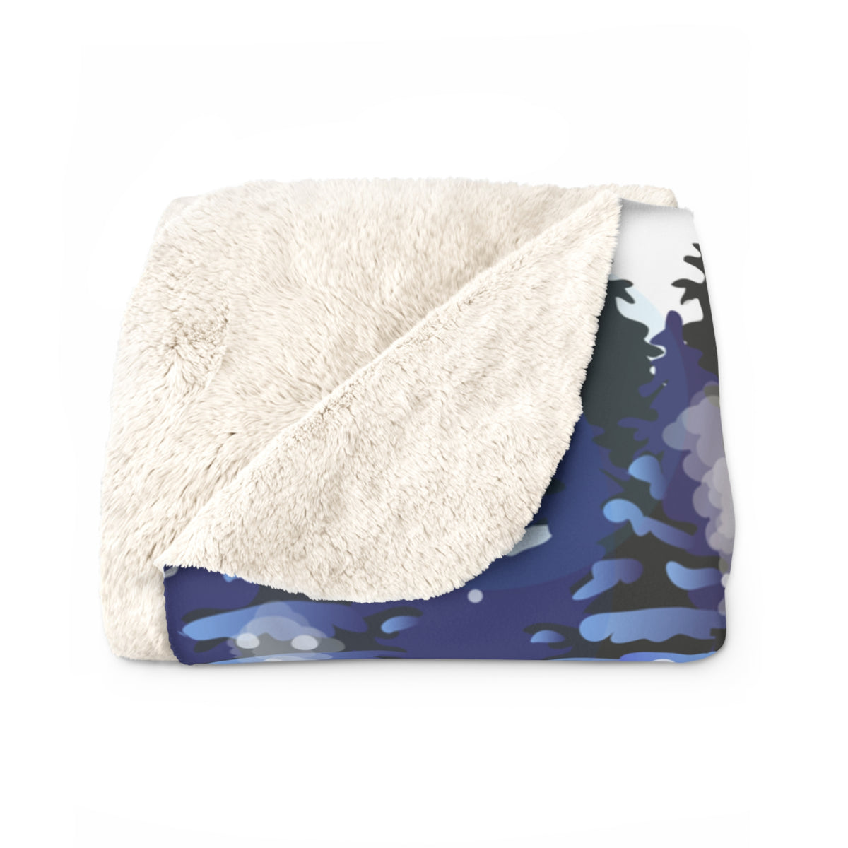 Winter Village Christmas Sherpa Fleece Blanket