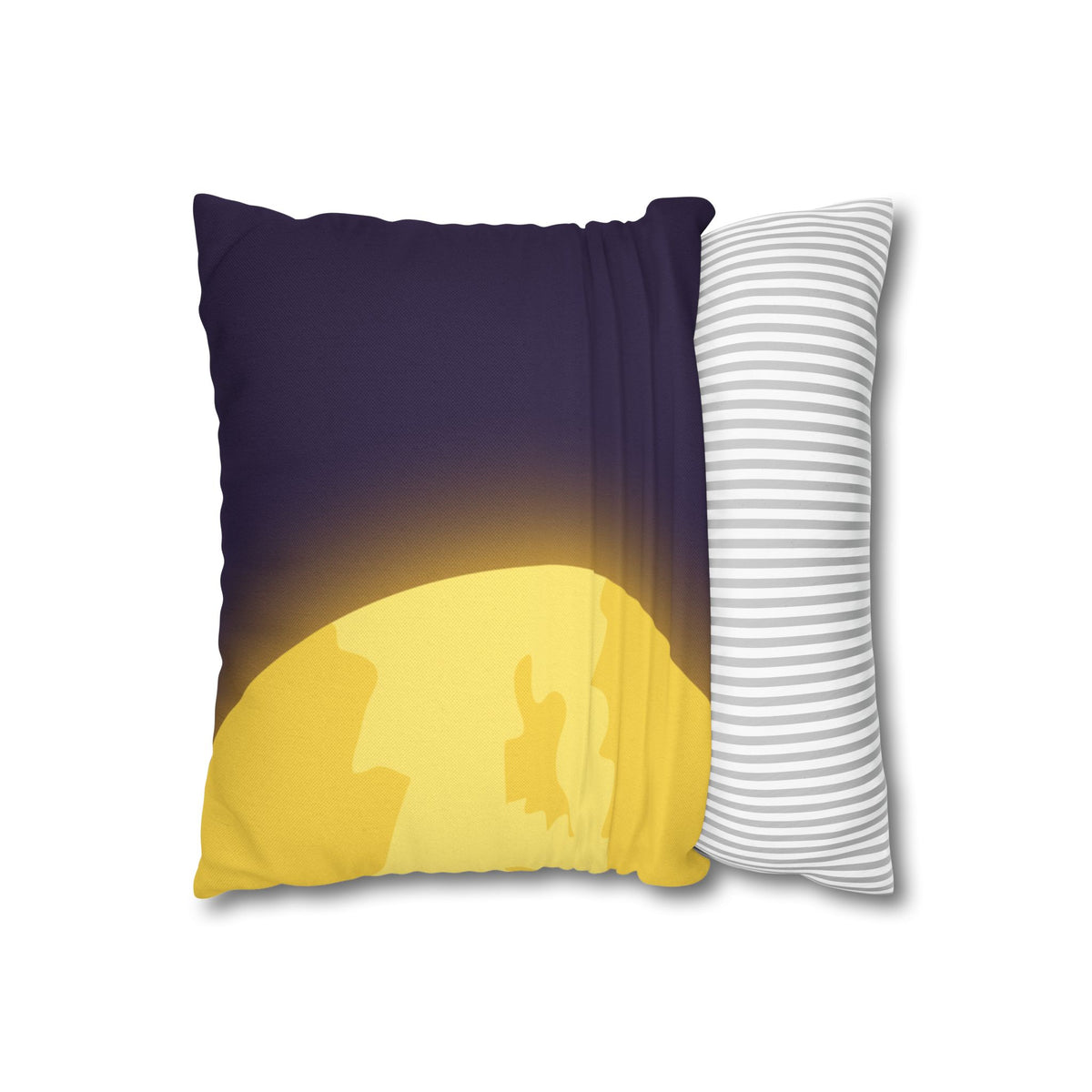 Halloween Bat Moon Throw Pillow Cover