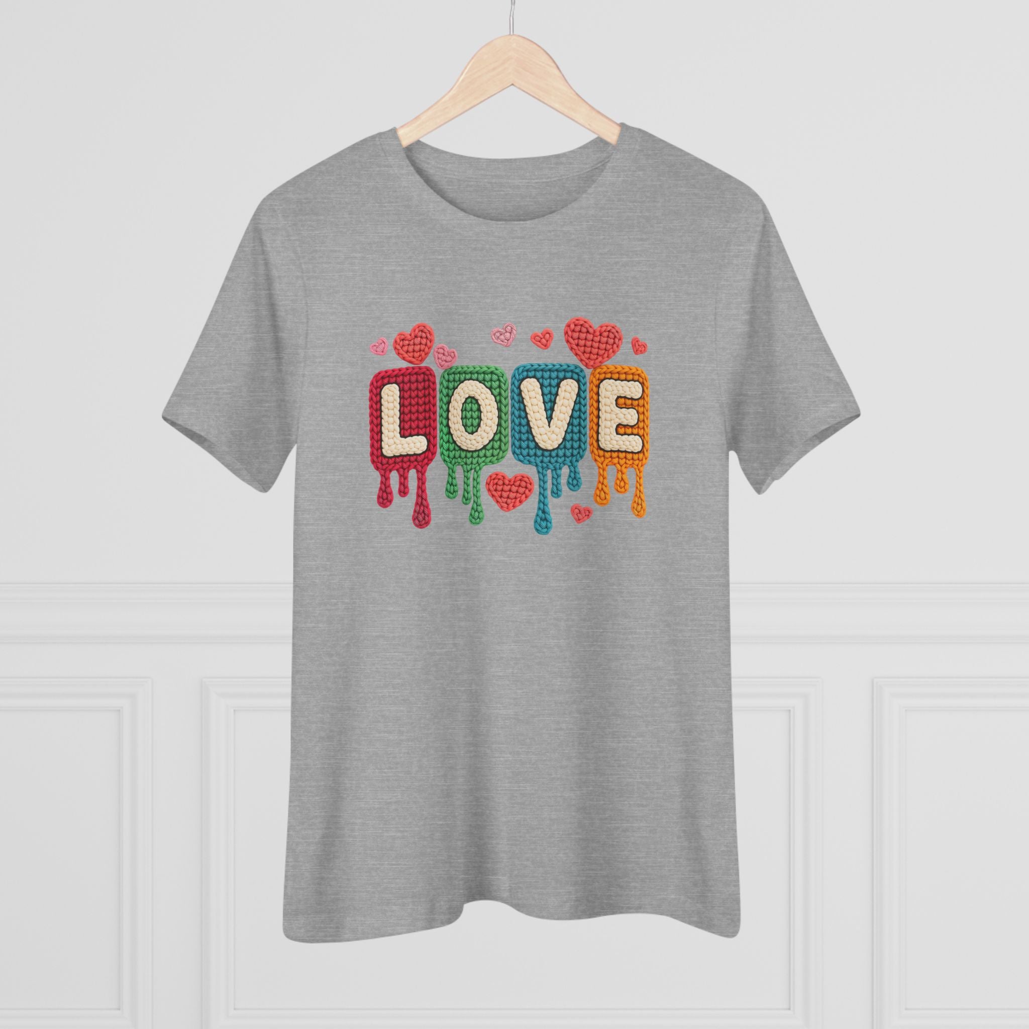 Love Heart Graphic Tee - Valentine's Day Graphic Shirt for Women
