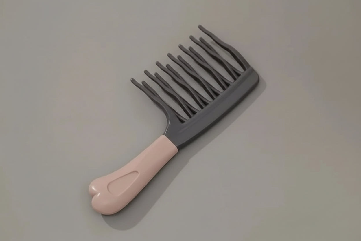 Dual Wide-Tooth Hair Comb - Detangling Comb for Curly Hair & Scalp Massage