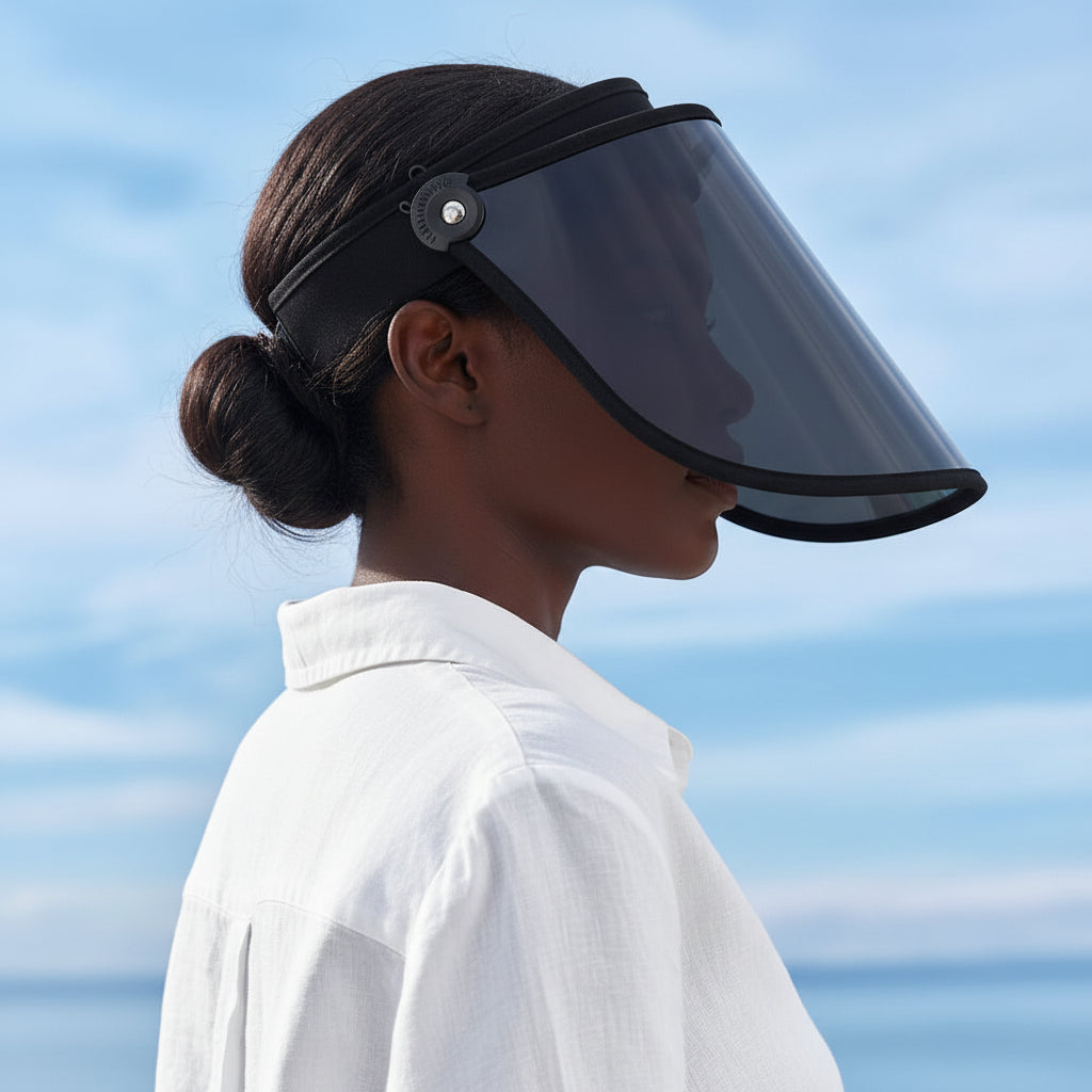 Anti-UV Face Mask Visor Hat - Sun Protection for Outdoor Summer Activities