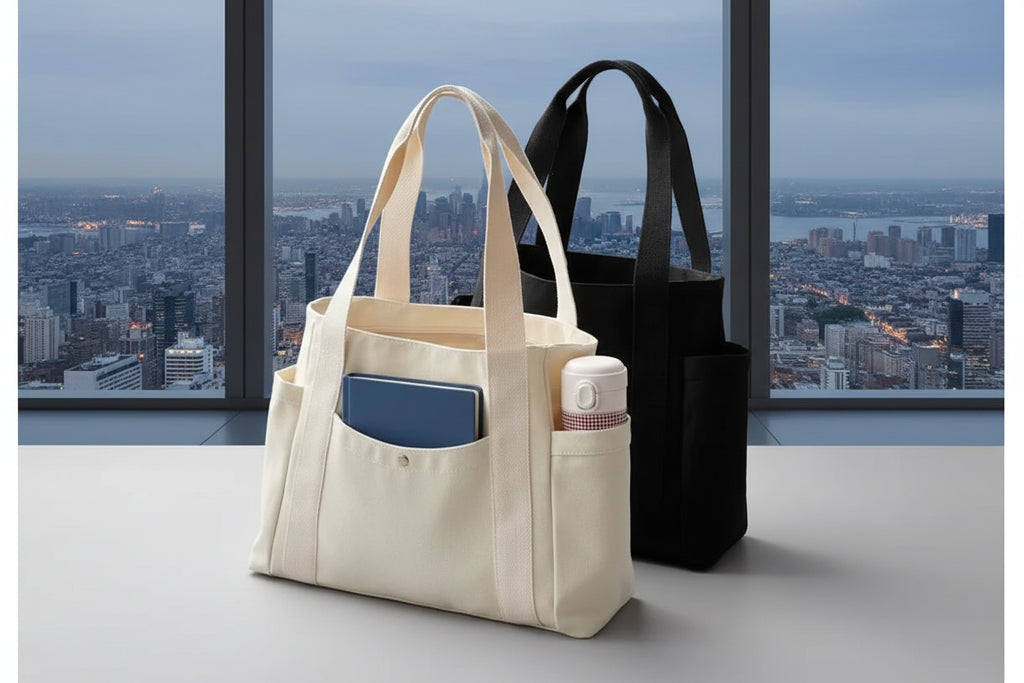 Large Capacity Canvas Tote Bag - Work, College & Everyday Shoulder Bag