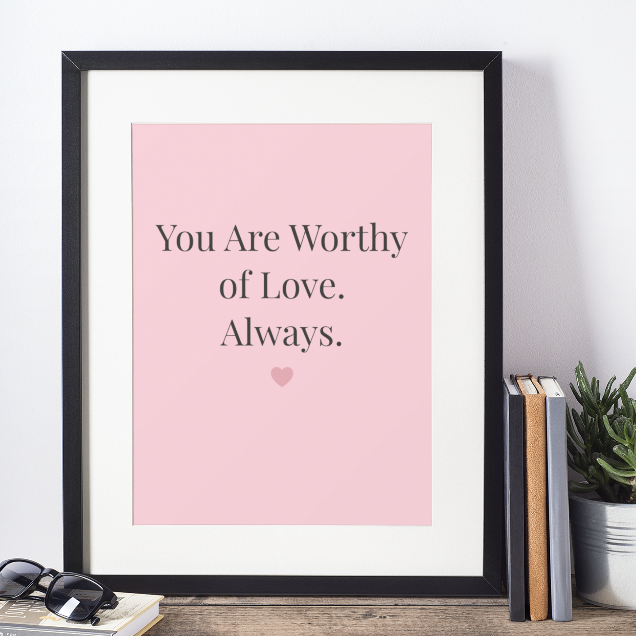 Self-Love Valentine Wall Art - 8x10 Printable Digital Download
