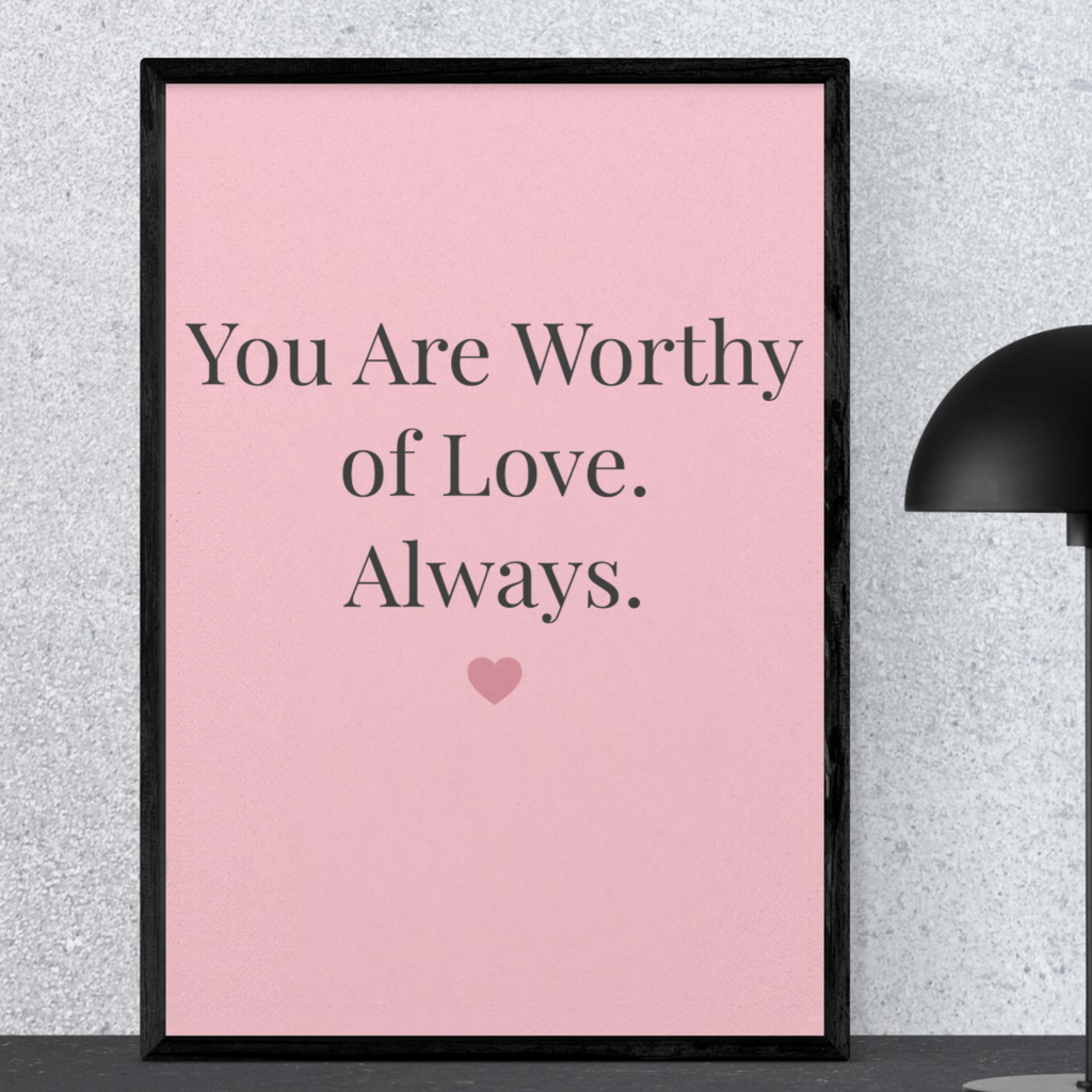 Self-Love Valentine Wall Art - 8x10 Printable Digital Download