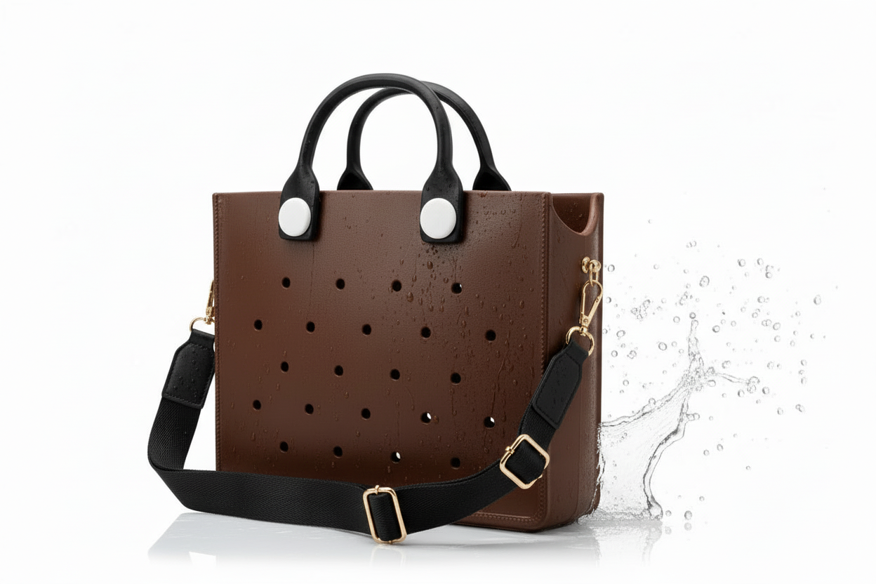 Chocolate Brown EVA Beach Bag
