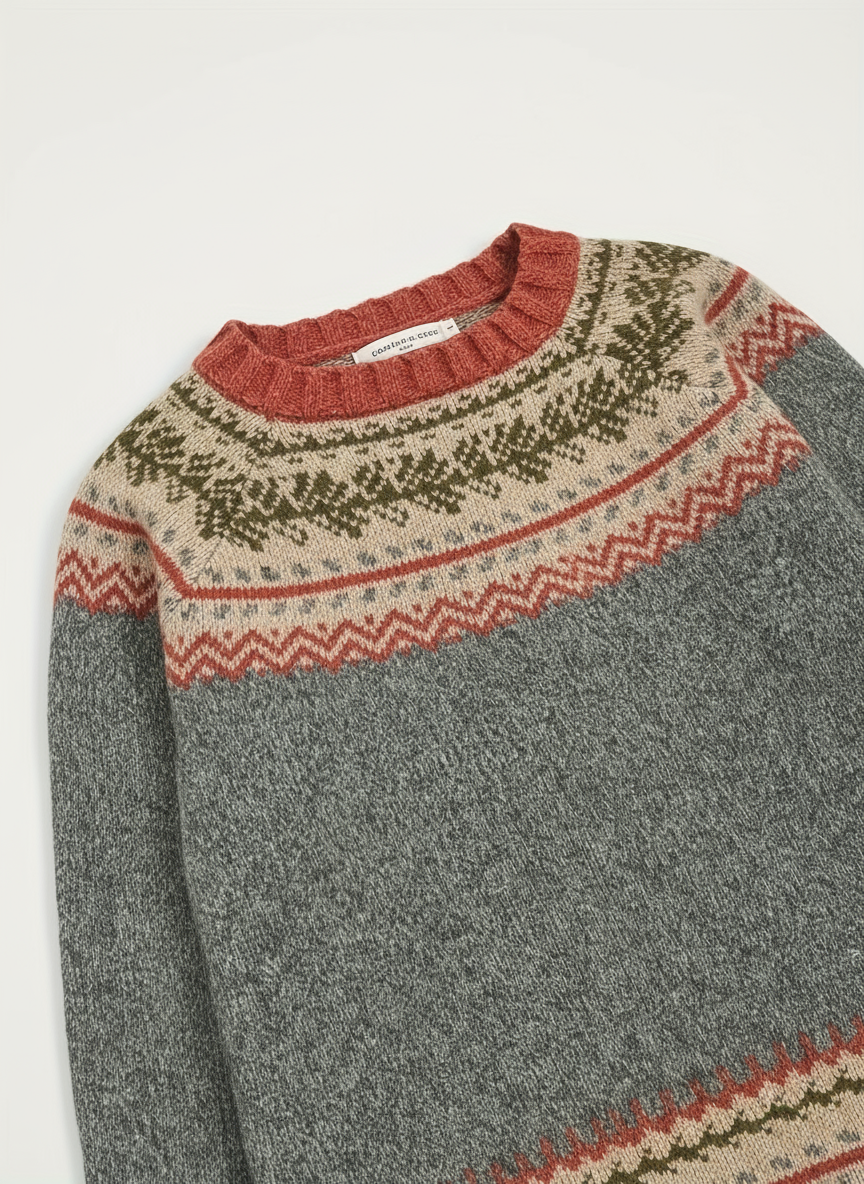 Detail Fair Isle pattern